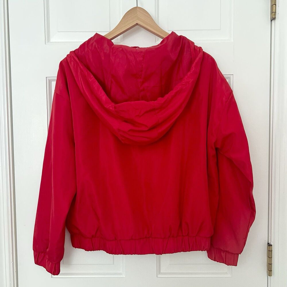 Outer Edge Women's White/Blue/Red Windbreaker Track Jacket Size L - Picture 2 of 8